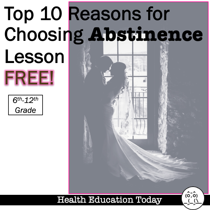 Top 10 Reasons for Choosing Abstinence Worksheet
