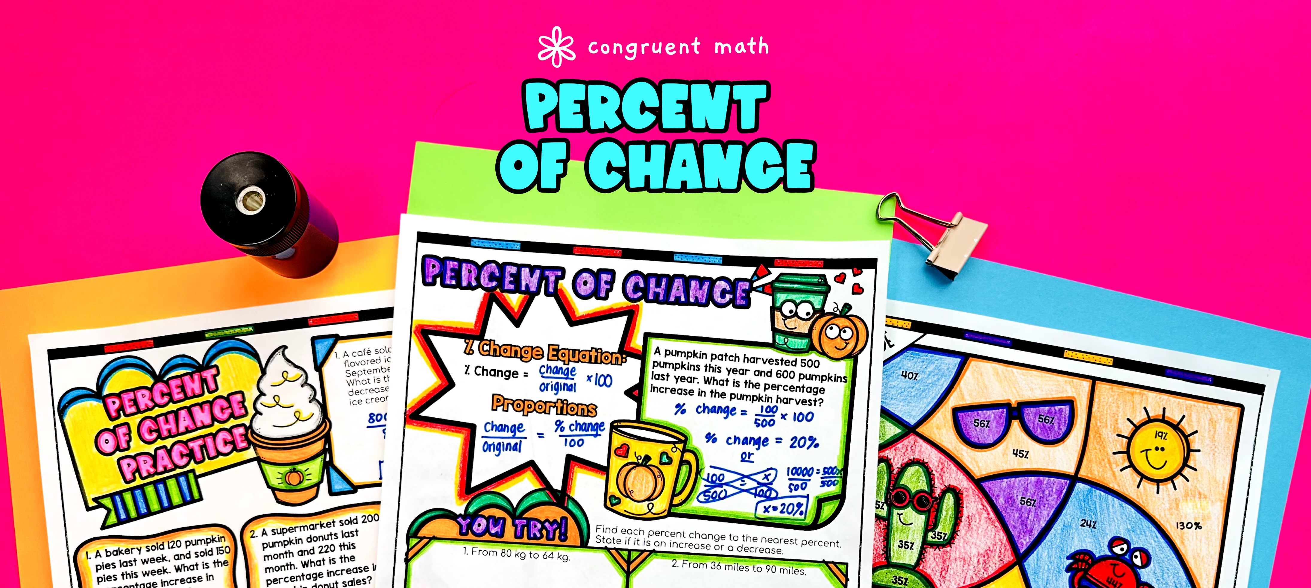 Percent of Change Lesson Plan (Percent Increase and Percent Decrease)