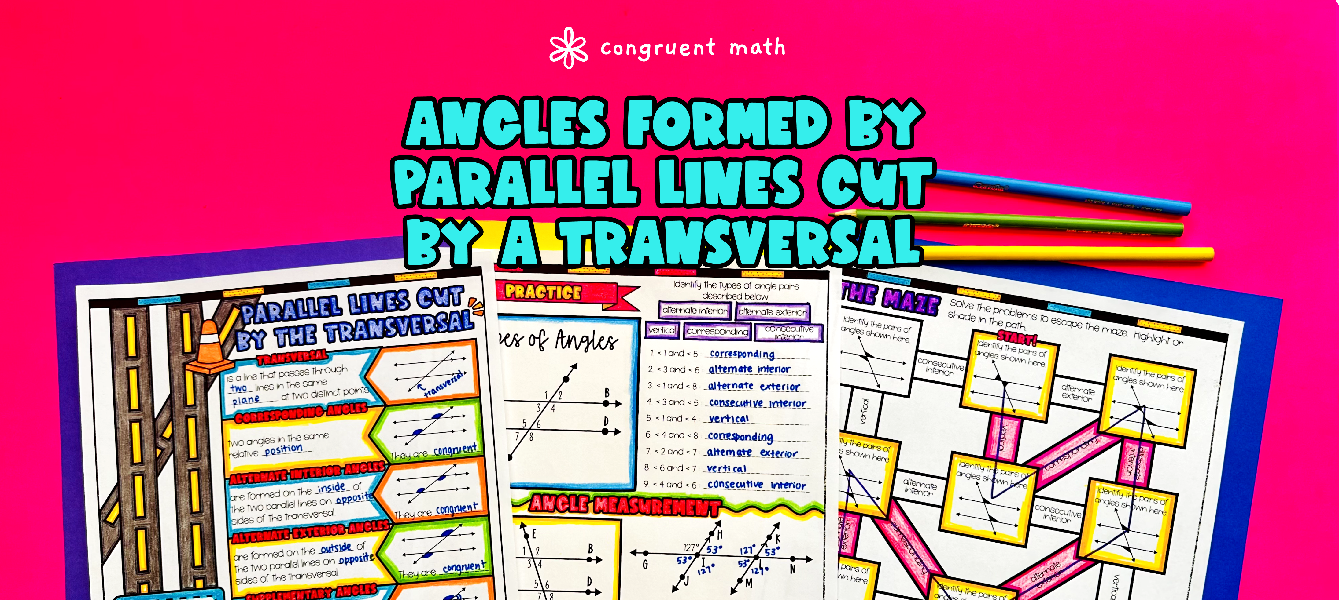 Parallel Lines Cut By a Transversal Lesson Plan