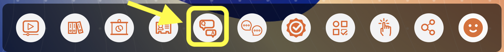 Q&A widget